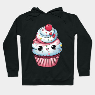 Cute Cupcake Cartoon Hoodie