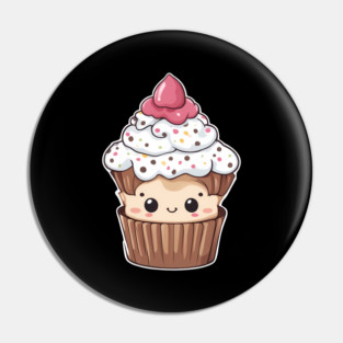 Funny Cupcake Kawaii Pin