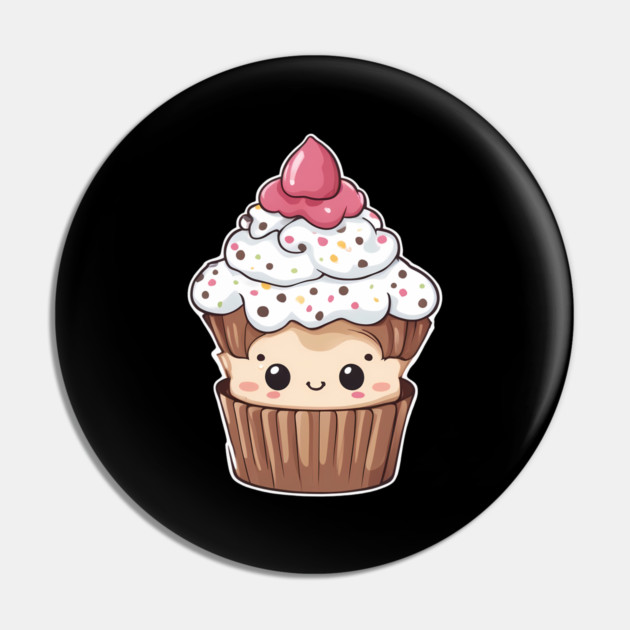 Funny Cupcake Kawaii Pin by animegirlnft