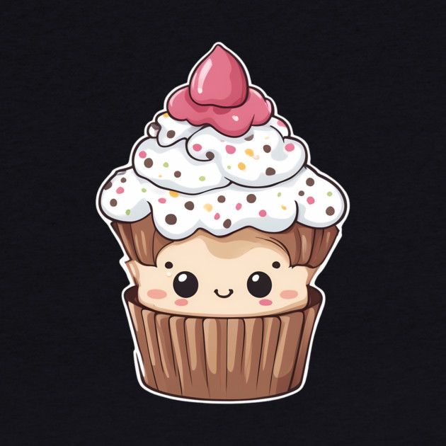 Funny Cupcake Kawaii by animegirlnft