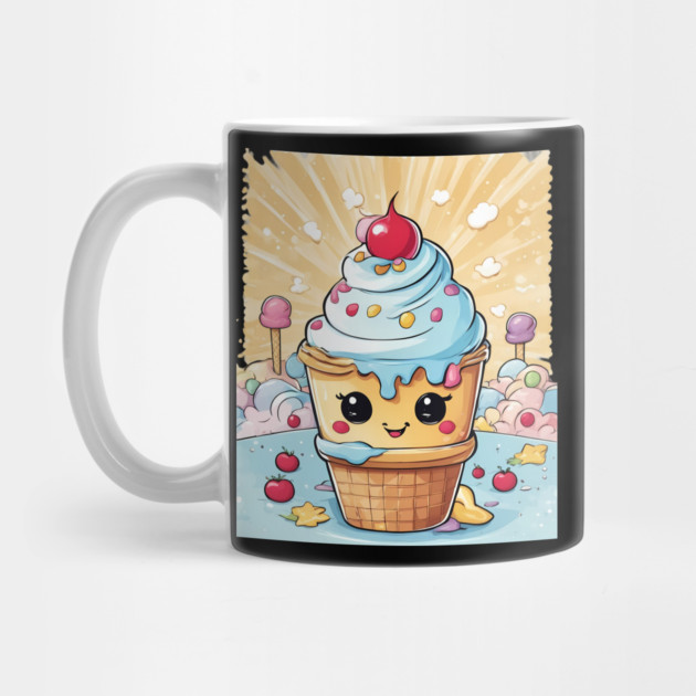 Cute Ice Cream Cartoon by animegirlnft