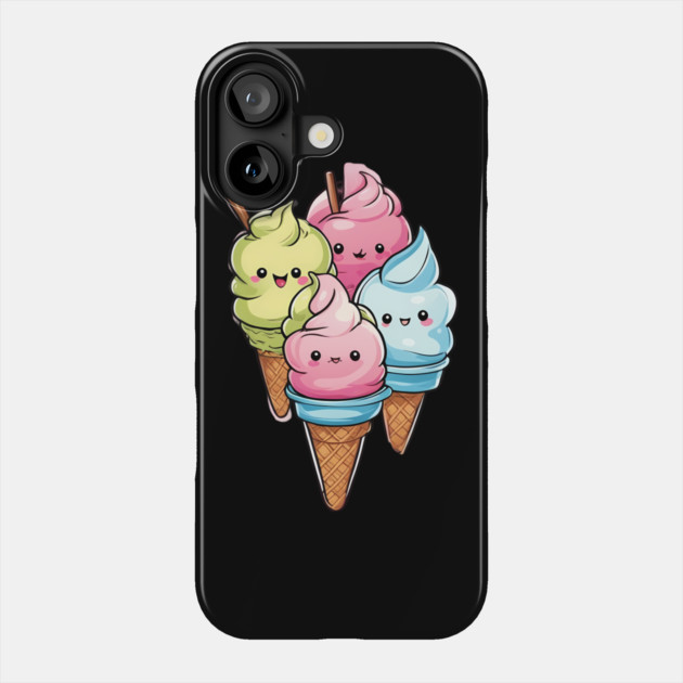 Cute Ice Cream Phone Case by animegirlnft