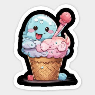 Ice Cream Emoji Magnet
