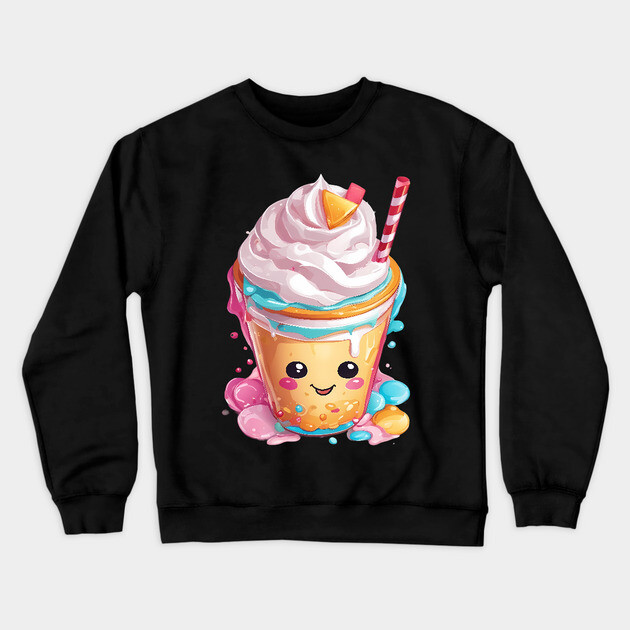 Ice Cream Drink Crewneck Sweatshirt by animegirlnft