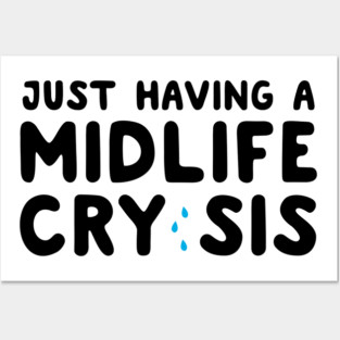 Having a midlife cry sis Posters and Art
