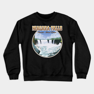 Niagara Falls travel logo Crewneck Sweatshirt