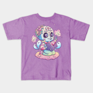 Pastel Skull Candy Spirit Kids T-Shirt
