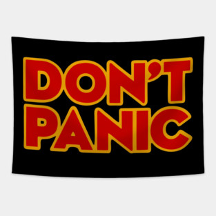Dont panic - Hitchhiker's guide Tapestry