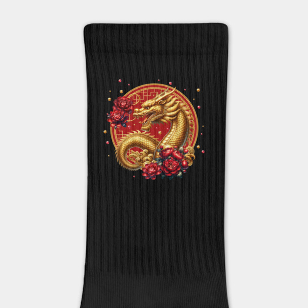 Gold Chinese New Year Dragon by HolidayBug