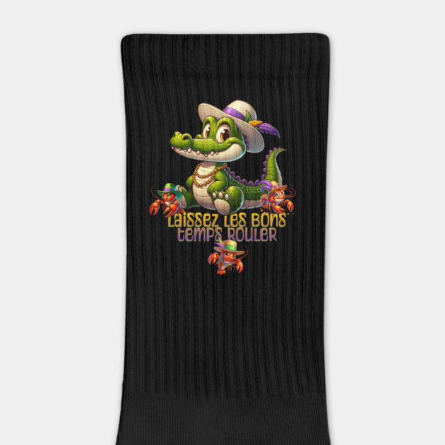 Mardi Gras Party Gator & Crawdads by HolidayBug