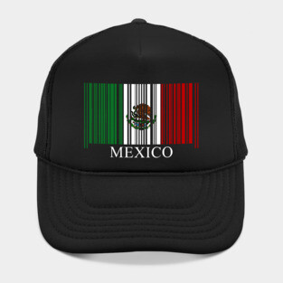 Mexican Flag Barcode Mexico Pride Hat