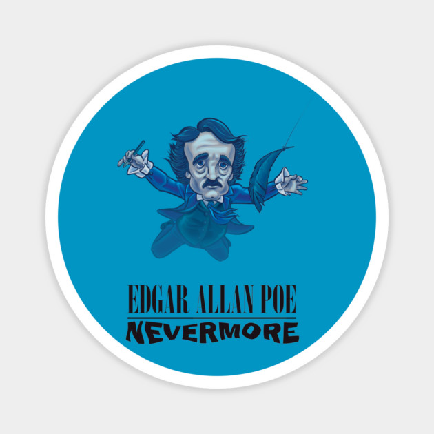 Edgar Allen Poe Nevermore Magnet by majanation