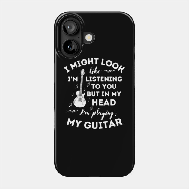 Funny Guitar Player Guitarist Phone Case by The WYLD Tribe
