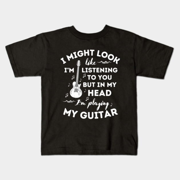 Funny Guitar Player Guitarist Kids T-Shirt by The WYLD Tribe