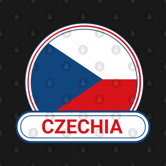 Czechia Country Badge - Czechia Flag by Yesteeyear