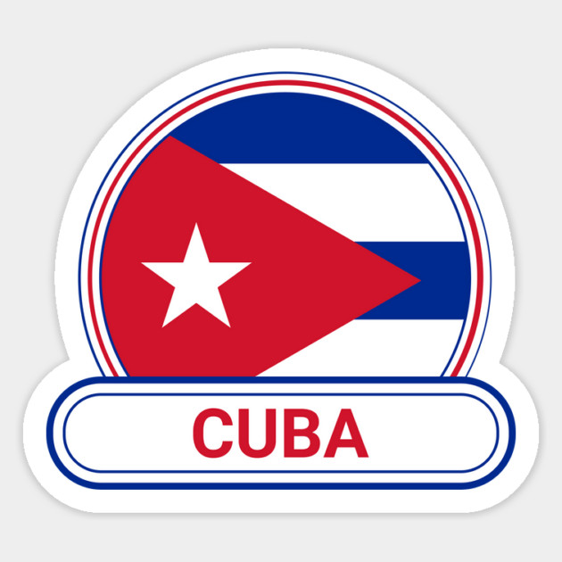 Cuba Country Badge - Cuba Flag Magnet by Yesteeyear