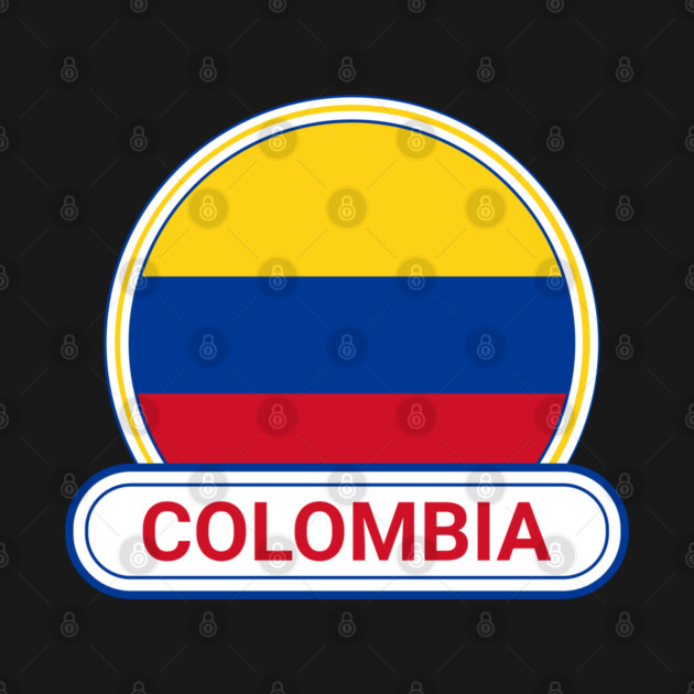Colombia Country Badge - Colombia Flag by Yesteeyear
