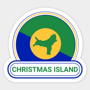 Christmas Island Country Badge - Christmas Island Flag Magnet