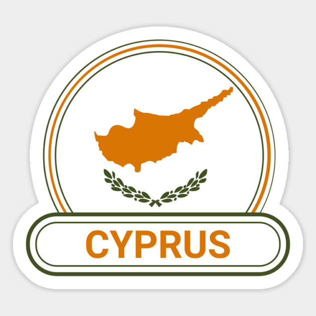 Cyprus Country Badge - Cyprus Flag Magnet by Yesteeyear