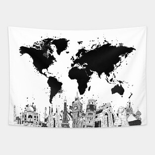 world map Tapestry