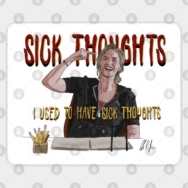 Role Models:  Sick Thoughts Sticker by 51Deesigns