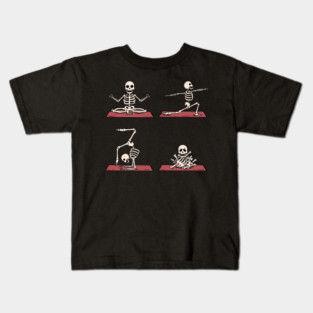 Yoga Skeleton Kids T-Shirt