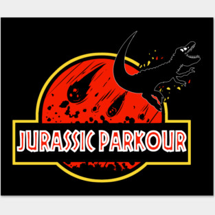 Jurassic Parkour Posters and Art