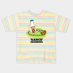 Ranch Dressing Cute Sauce Food Pun Kids T-Shirt