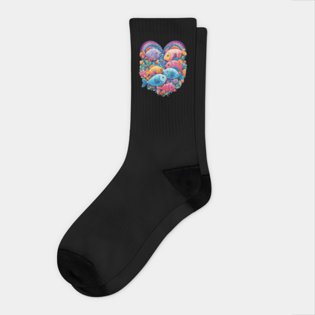 Fish Lover Socks by animegirlnft