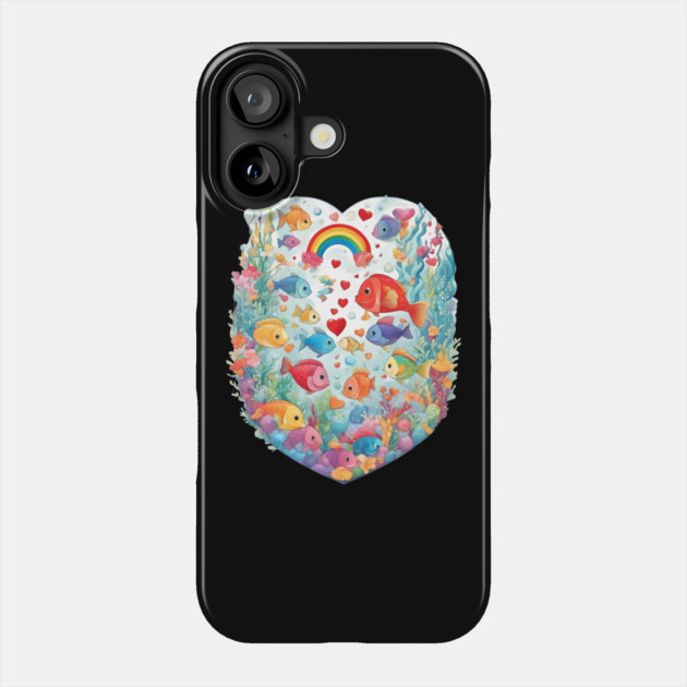 Aquatic Life Phone Case by animegirlnft
