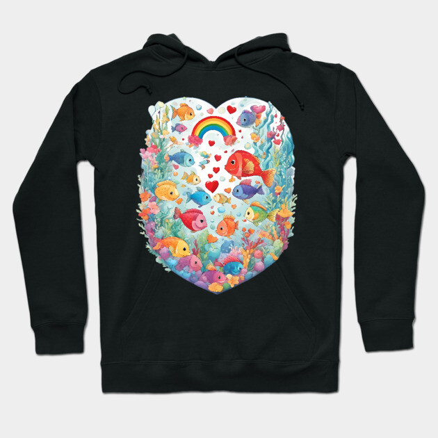 Aquatic Life Hoodie by animegirlnft