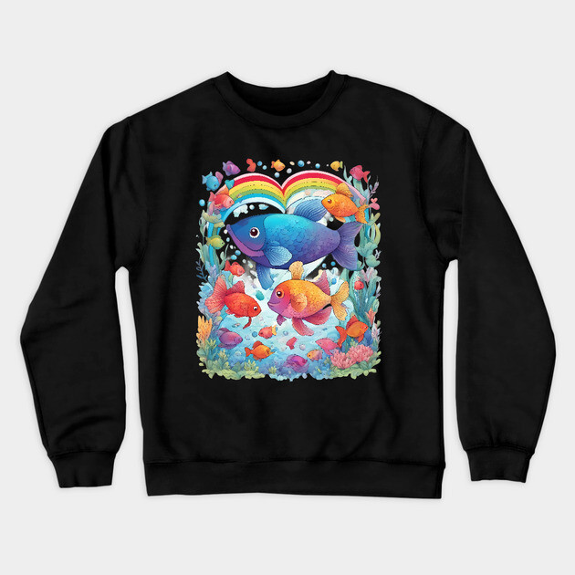 Aquarium Fish Crewneck Sweatshirt by animegirlnft