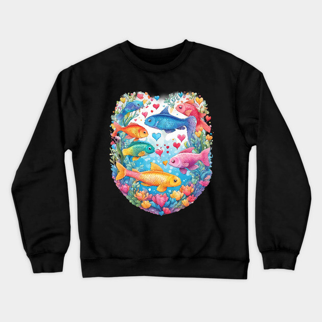 Marine Life Crewneck Sweatshirt by animegirlnft