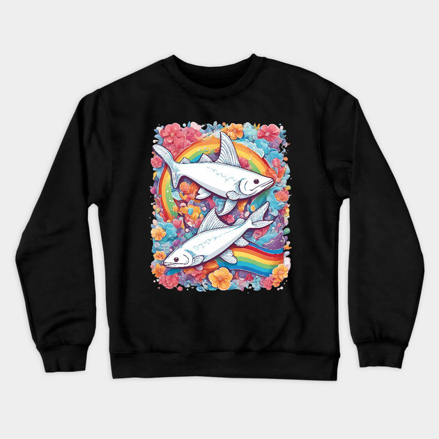 Sea Life Crewneck Sweatshirt by animegirlnft