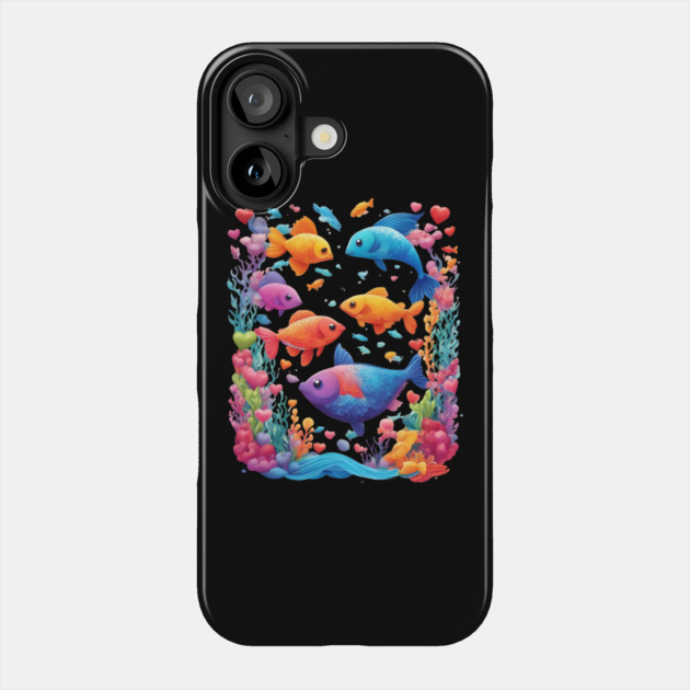 Fish Art Phone Case by animegirlnft