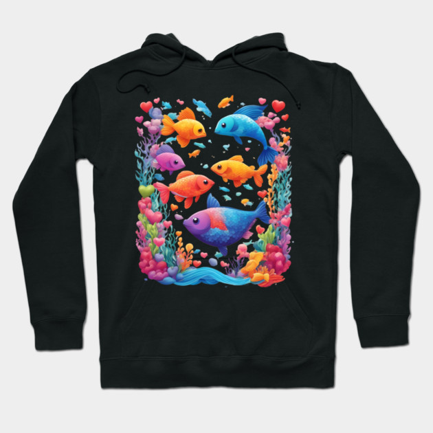 Fish Art Hoodie by animegirlnft