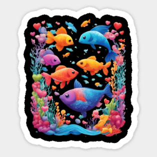 Fish Art Sticker