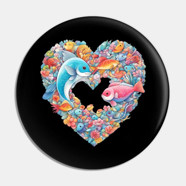 Fish Love Pin by animegirlnft