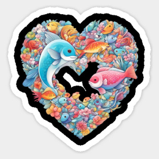 Fish Love Sticker
