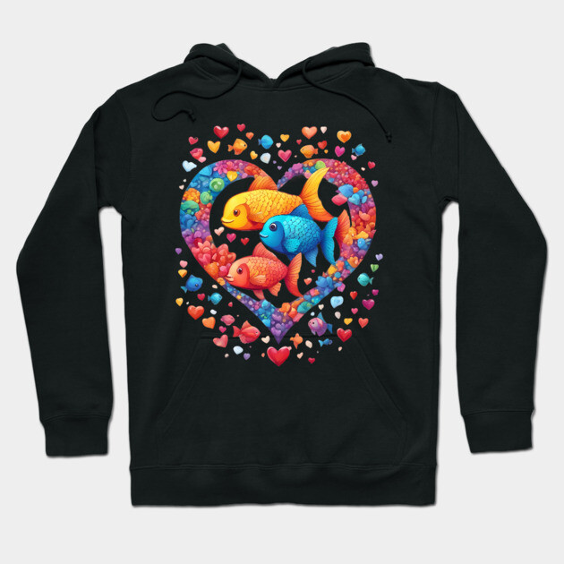 Rainbow Fish Hoodie by animegirlnft