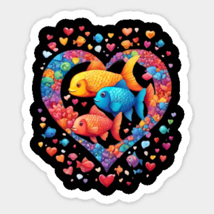Rainbow Fish Sticker
