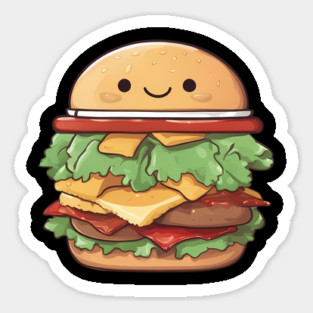 Burger Cartoon Magnet