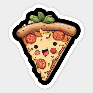 Kawaii Pizza Sticker