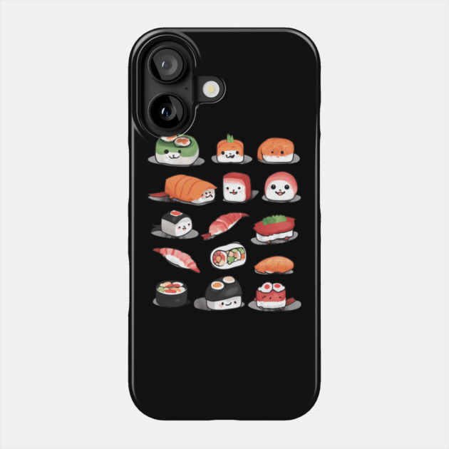 Kawaii Sushi Phone Case by animegirlnft