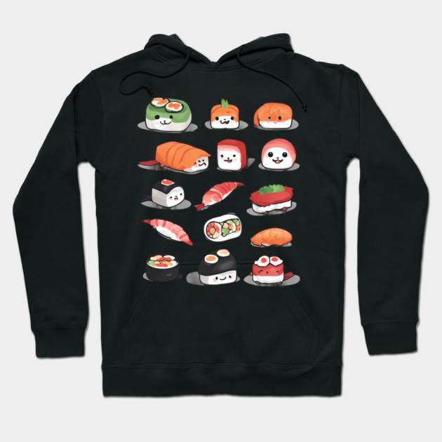 Kawaii Sushi Hoodie by animegirlnft