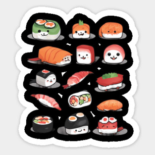 Kawaii Sushi Sticker