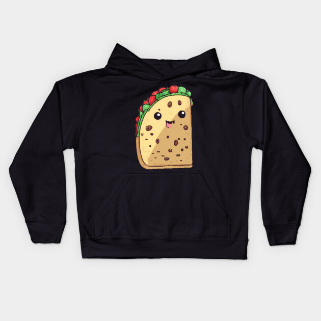 Kawaii Taco Kids Hoodie by animegirlnft