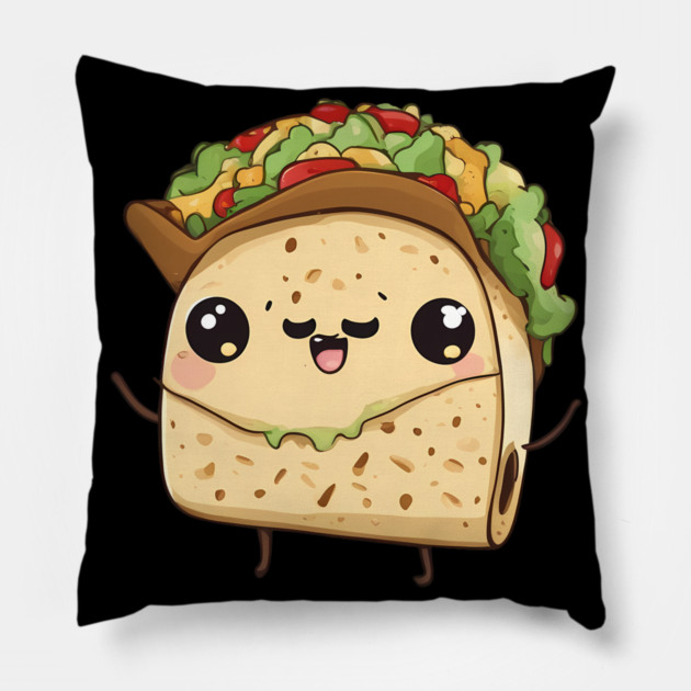 Funny Taco Pillow by animegirlnft