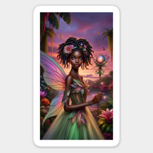African Fairy Sticker