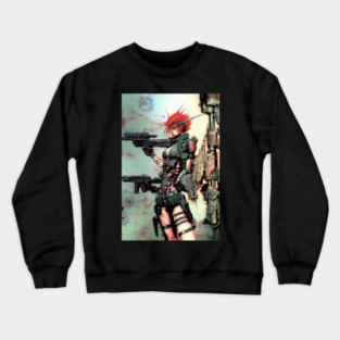 Esher having a bad day in space dystopia Crewneck Sweatshirt